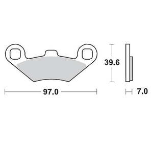 BRAKE PADS FRONT AND REAR MOTO MASTER PRO SINTERED FOR POLARIS