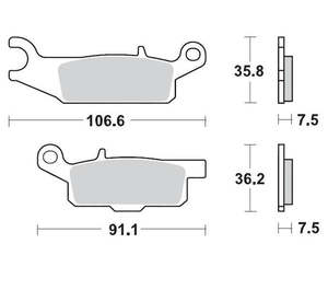 Brakes 1: BRAKE PADS FRONT RIGHT MOTO MASTER PRO SINTERED YAMAHA YFM250R RAPTOR YFM550 YFM700
