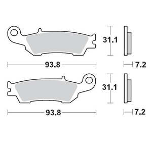 BRAKE PADS FRONT MOTO MASTER NITRO SPORT YAMAHA