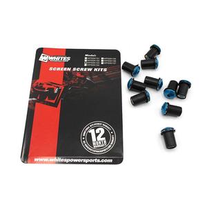 Windscreens: WHITES ALLOY SCREEN SCREW KIT BLU SSK153