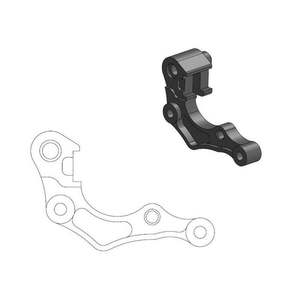 BRAKE CALIPER ADAPTER MOTO MASTER FRONT OVERSIZE 260MM GAS GAS HUSQVARNA KTM