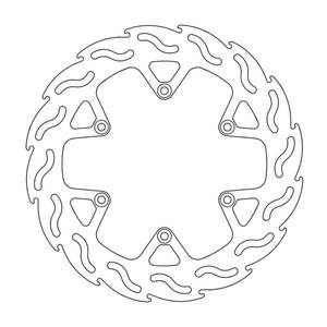 Brake Discs: BRAKE DISC REAR MOTO MASTER FLAME 240MM YAMAHA YZ125 YZ250F YZ250FX YZ450F YZ450FX