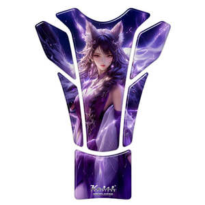 Tank Pads Stompgrip: KEITI TANK PAD PURPLE CATGIRL KT8810