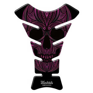 Tank Pads Stompgrip: KEITI TANK PAD PURPLE SKULL KT8760