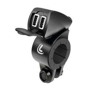 Battery Chargers: LAMPA USBFIX TREK RAINPROOF HANDLEBAR FIXING ULTRA FAST CHARGER