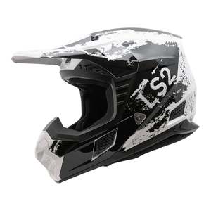 LS2 MX706 COZ Hyde Helmet - Black / White