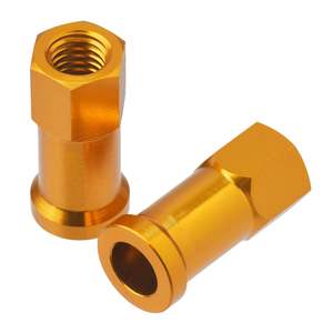 Rims: DRC RIM LOCK NUTS 2PCS GOLD