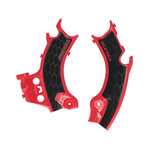 Clothing: X-Grip Frame Guards Red/Black CRF250-450R/RX 25- Acerbis (26618.349)