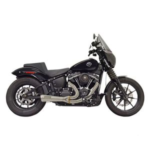 BASSANI SHORT RIPPER ROAD RAGE 2 INTO 1 EXHAUST SYSTEM IN STAINLESS FOR HARLEY D&hellip;