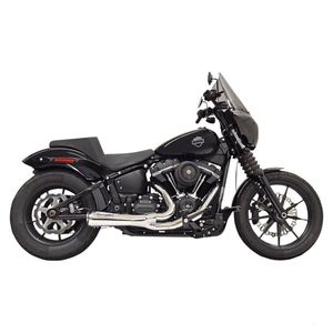 BASSANI SHORT RIPPER ROAD RAGE 2 INTO 1 EXHAUST SYSTEM IN CHROME FOR HARLEY DAVI&hellip;