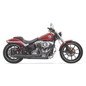 BASSANI 1S32RB BLACK ROAD RAGE SHORT 2 : 1 EXHAUST FOR HARLEY SOFTAIL BREAKOUT &&hellip;