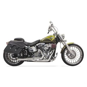 BASSANI 1S32R CHROME ROAD RAGE SHORT 2 : 1 EXHAUST FOR HARLEY SOFTAIL BREAKOUT &&hellip;