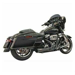 BASSANI ROAD RAGE SHORT SYSTEM IN BLACK WITH MEGAPHONE MUFFLER FOR HARLEY DAVIDS&hellip;
