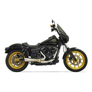 Exhausts: BASSANI ROAD PAGE 2 INTO 1 RIPPER EXHAUST SYSTEM IN STAINLESS FOR HARLEY DAVIDSON 2006-2017 DYNA MODELS (1D6SS)