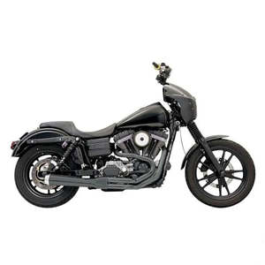 BASSANI ROAD RAGE 2 INTO 1 SHORT SYSTEM IN BLACK FOR HARLEY DAVIDSON 2006-2017 D&hellip;