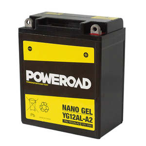 YG12AL-A2 Non-DG Nano Gel Battery Poweroad. Alt: YB12AL-A2 (CYG12ALA2)