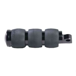 AVON PERFORMANCE AIR CUSHION FOLDING FOOTPEGS WITH MALE MOUNTS IN BLACK ANODISED FINISH