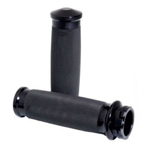 AVON PERFORMANCE CUSTOM CONTOUR GRIPS IN BLACK FOR 2008-2023 HARLEY DAVIDSON ELE&hellip;