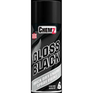 Chemz: Chemz Enamel Paint Gloss Black (400 ml)
