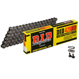 Honda Crf125fb 2019: 428HD x 118 Heavy Duty chain w/ RJ clip link DID (428HD118)