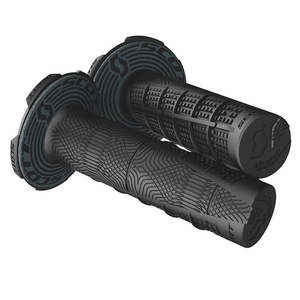 Honda Crf110f 2013: Black Double Density Deuce Grips with donuts Scott (S219627-0001)