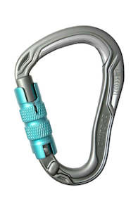 Edelrid Carabiner Quickdraws: ED Carabiner HMS Bulletproof Triple II, Slate