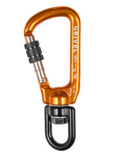 Grivel Carabiners: Grivel Carabiner - Rotor Screw lock