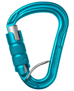 Edelrid Carabiner Quickdraws: ED Carabiner HMS Strike Triple FG II, Icemint