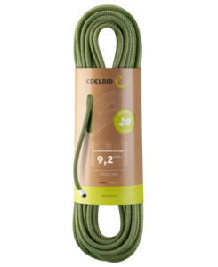 Edelrid Ropes Cord: ED Hummingbird Eco Dry 9.2mm, Night Citrus, 60m