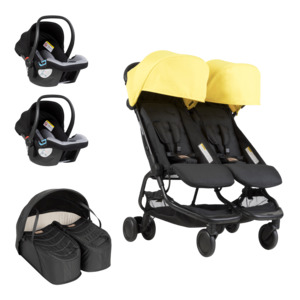 nano duo™ travel system and cocoon™ for twins bundle