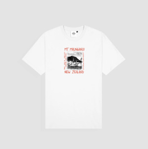 Mens Surf Shirt: Mounties Tee - White
