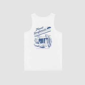 Longboards Store Singlet - White