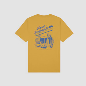 Longboards Store Tee - Mustard
