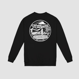 Mens Hoodies Crews: Mount Retro Crew - Black