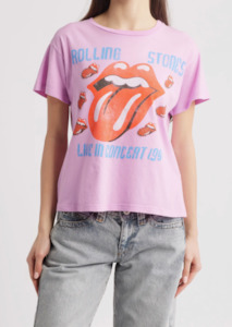 Womens Tees 1: Rolling Stones Live in Concert - Faded Lilac