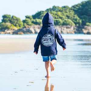 Kids Navy Surf Hoodie