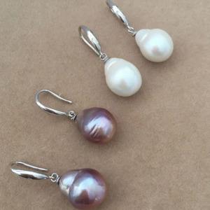 Jewellery: Pacifica Pearl Earrings - Pink