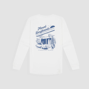 Longboards Store L/S tee - White