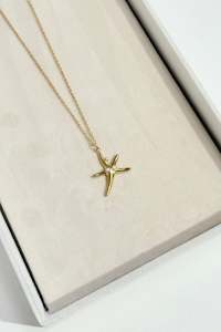 Jewellery: Starfish Necklace - Gold