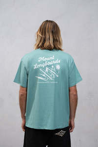 Mount Longboards: Log Riders Tee - Teal