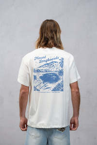 Mount Longboards: Main Beach Tee - White