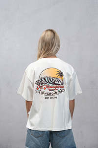 Womens Tops: Mt Maunganui Surf Women's Tee - White