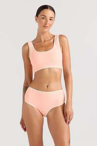 Womens Swimwear: Poolside Scoop Side Bottom - Mimosa