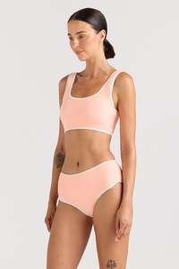 Womens Swimwear: Poolside Crop Top - Mimosa