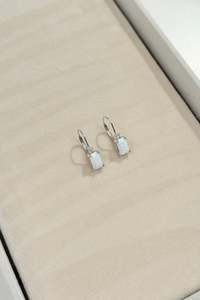 New Arrivals: White Opal Drop Earrings