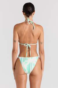 Womens Swimwear: Palms Side Bind Bottom - Mint