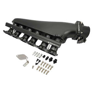 Proflow: Proflow Intake Manifold Kit, Fabricated Aluminium, For Toyota 2JZGTE Turbo, Black, Inlet Plenum, 90mm Throttle Body, Fuel Rail Kit