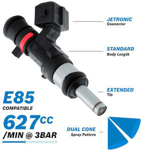 Bosch Motorsport 627cc EV14 Medium JETRONIC Fuel Injector with Extended Tip