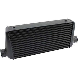 Intercoolers: AEROFLOW 600x300x100mm Race Series Aluminium Intercooler, Black Powder Coated Finish