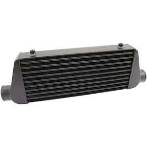 AEROFLOW 450x200x64mm Street Series Aluminium Intercooler, Black Finish